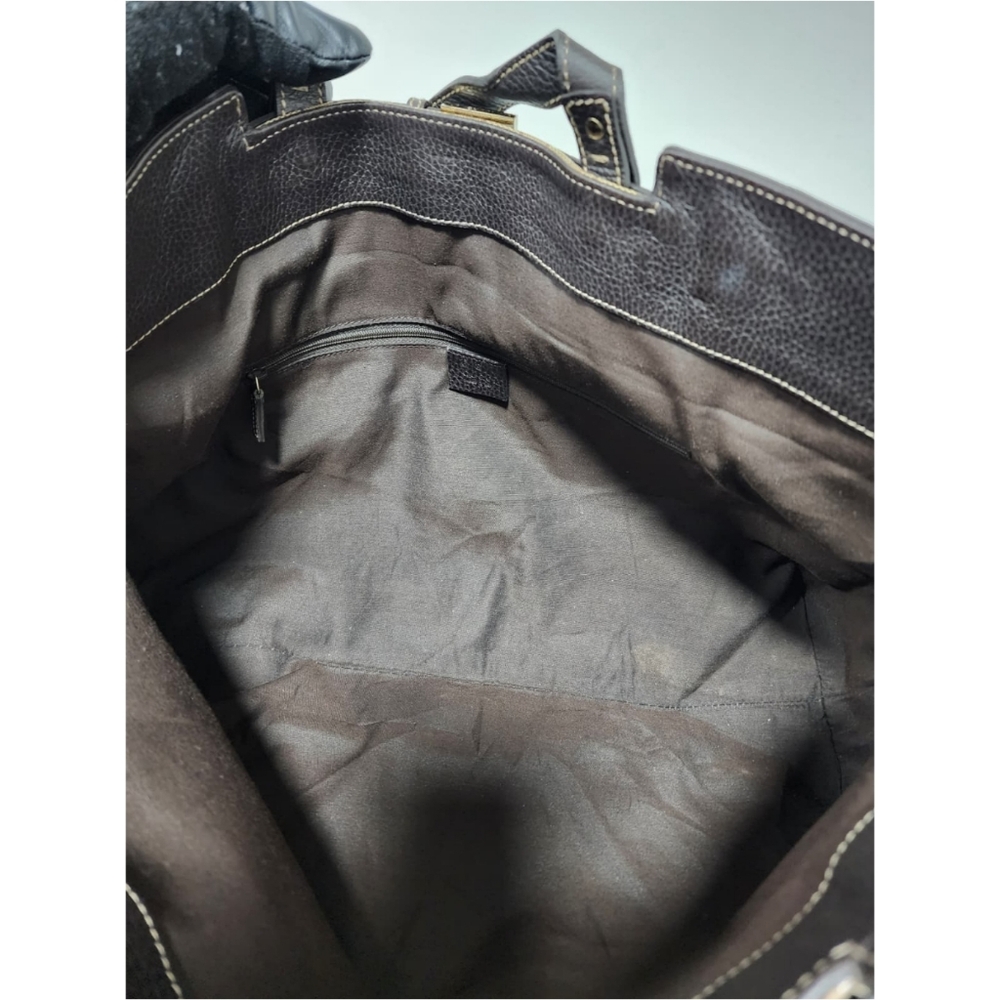 Gucci GG Canvas/Leather Belt Tote Bag Brown/Beige - Picture 15 of 15